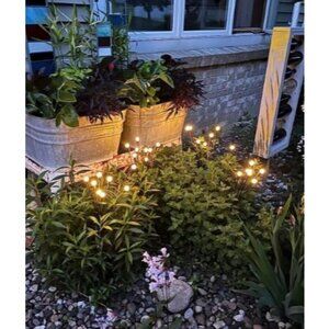 Solar Garden Lights, 6 Pack 48 LEDs Solar Outdoor Lights, Christmas Decorations